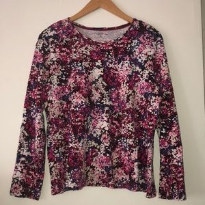 Croft & Barrow Floral Top Size XL